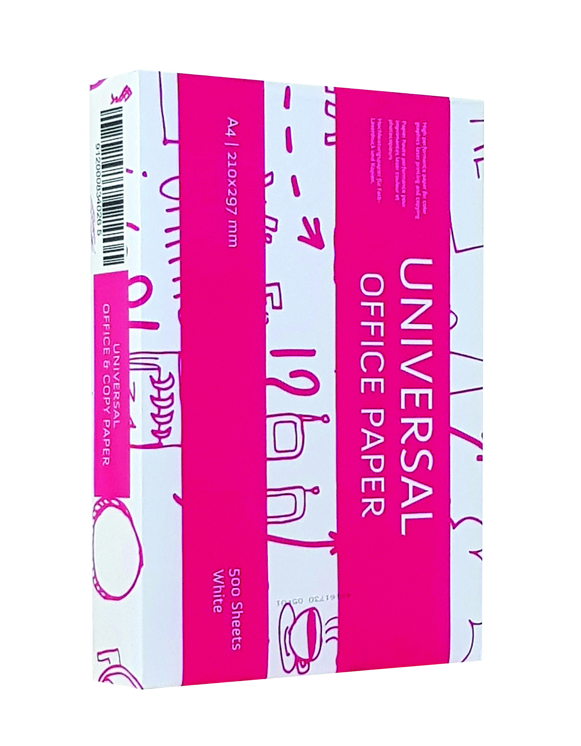 Папір для друку UNIVERSAL COPY PAPER A4, 80 г/м2, 500 арк., білий.